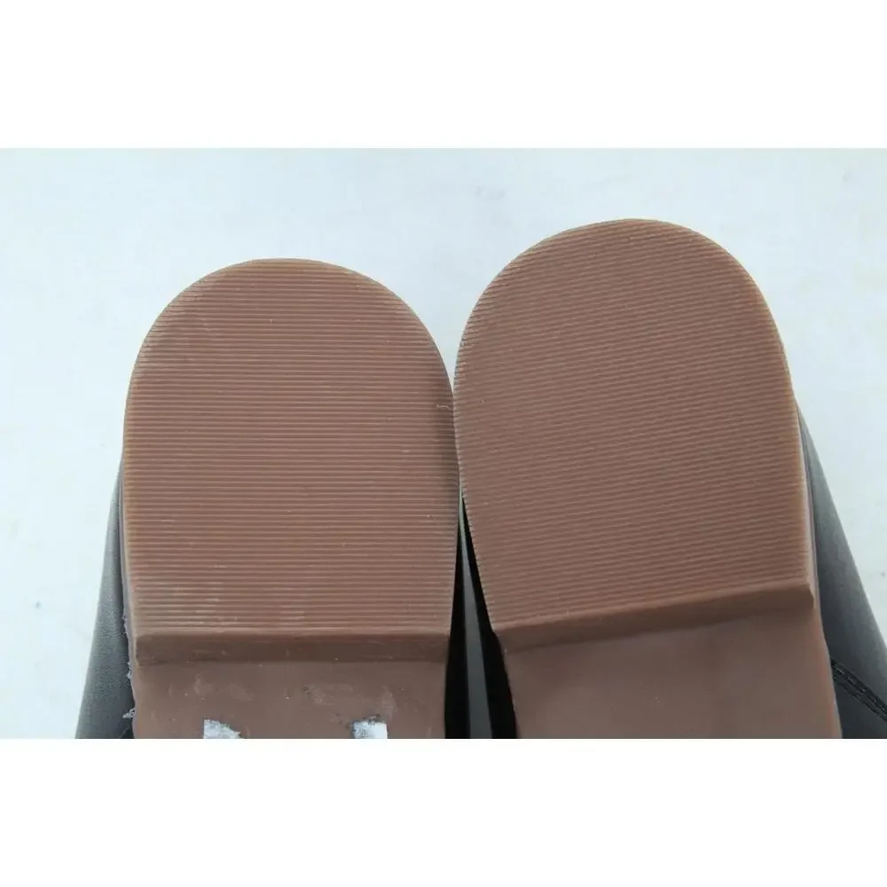 Clark's Collection Juliet Palm Slip-On Leather Flats Black Loafer Womens 10 M